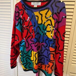 Kitty Hawk Vibrant Multicolor Sweater